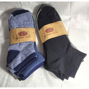 12 Pairs Clear Creek Men's No Show Socks - Mixed Colors - Shoe Size 6-12
